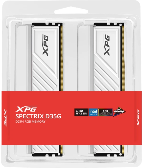 32GB (2x16) DDR4-3200 CL16 XPG D35G RGB WHITE