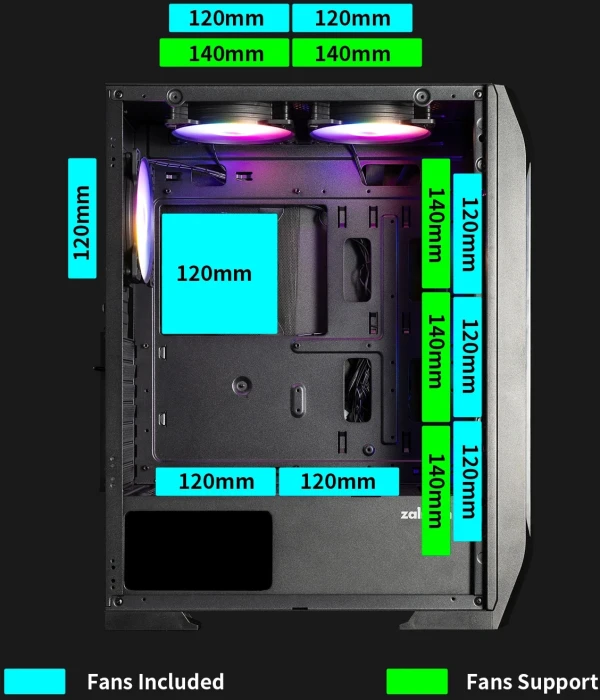 Zalman N7 PLUS Fixed LED