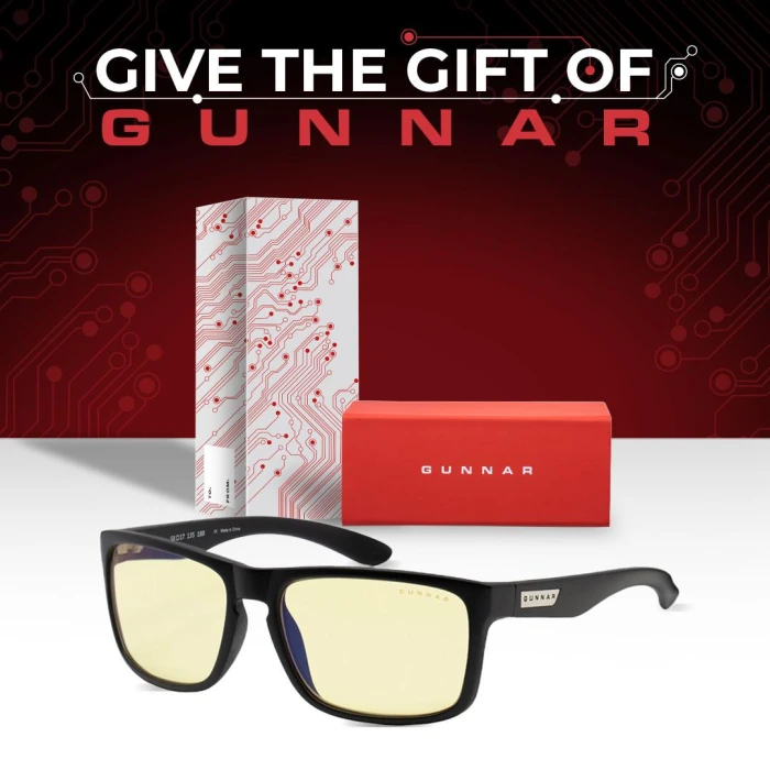 GUNNAR OPTICS Intercept Onyx Holiday Bundle (Очила+калъф)