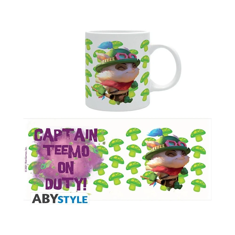 Чаша ABYSTYLE LEAGUE OF LEGENDS Captain Teemo on duty, Бял