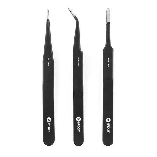 iFixit Precision Tweezer Set Pro (3 Precision Tweezers)