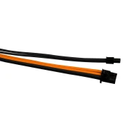 1stPlayer комплект удължителни кабели Custom Modding Cable Kit Black/Orange - ATX24P, EPS, PCI-e - BOR-001
