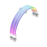 1stPlayer удължителен кабел Extension Modding Cable PCIe 6+2PIN Addressable RGB White - NC2-8P-WH