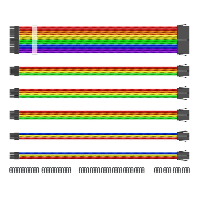 1stPlayer комплект удължителни кабели Rainbow - RB-001