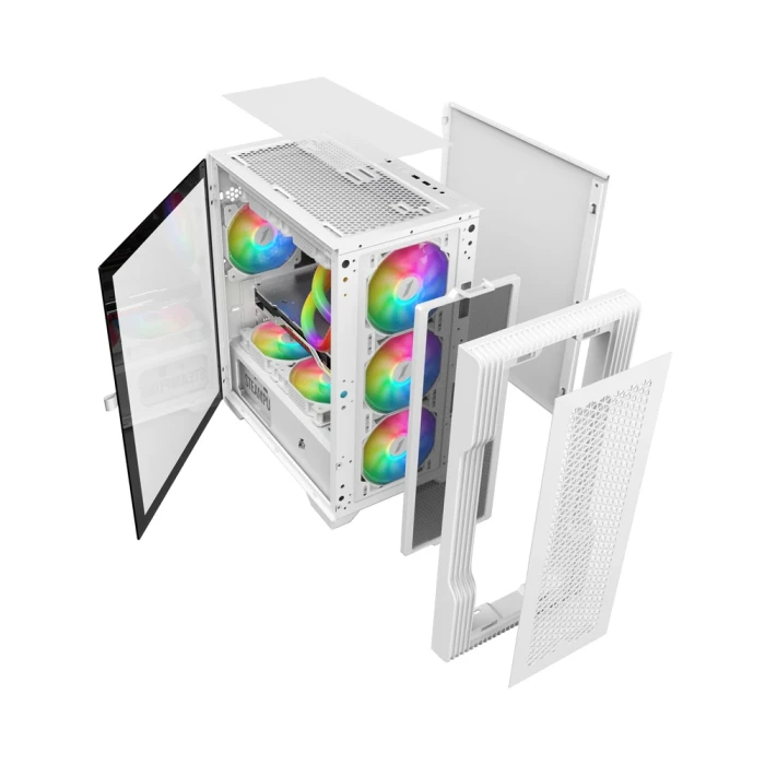 1stPlayer TRILOBITE T3 Mesh White FIxed RGB