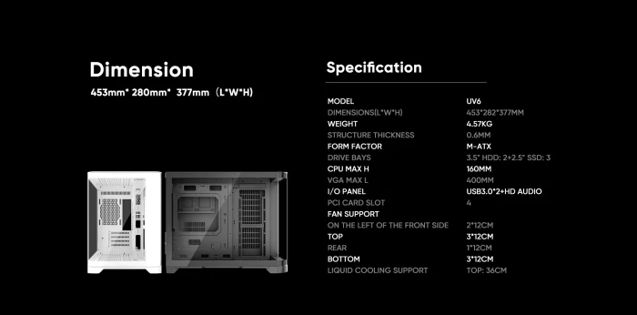 1stPlayer UV6 White