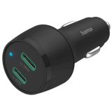 HAMA 2 x USB-C Car adapter - 45W