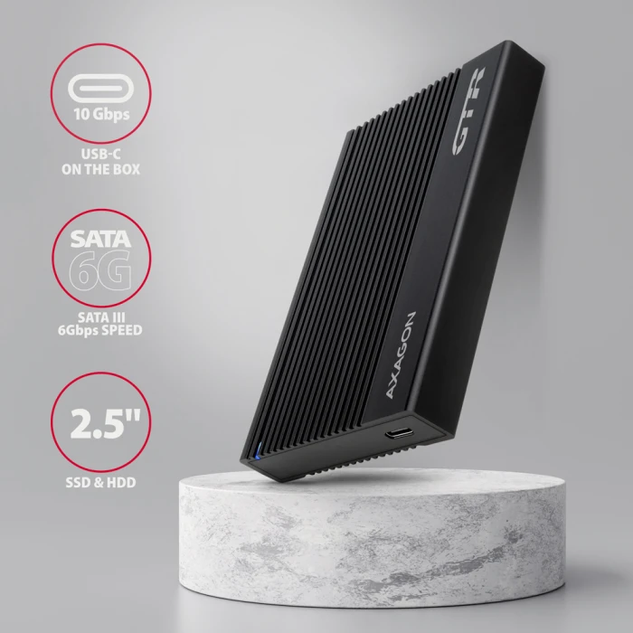 AXAGON EE25-GTR USB-C RIBBED 2.5"