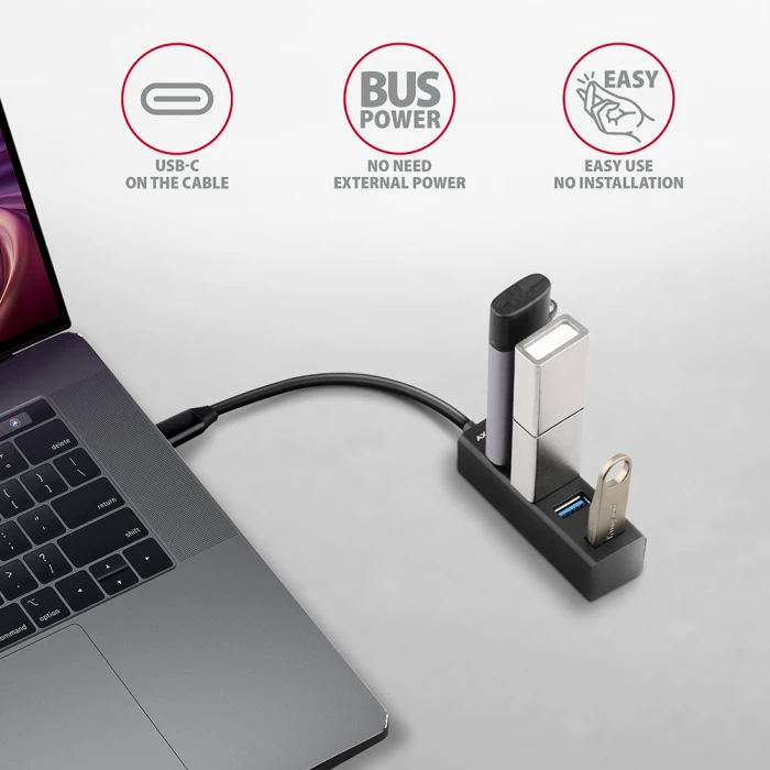 AXAGON HUE-M1C USB-C MINI hub