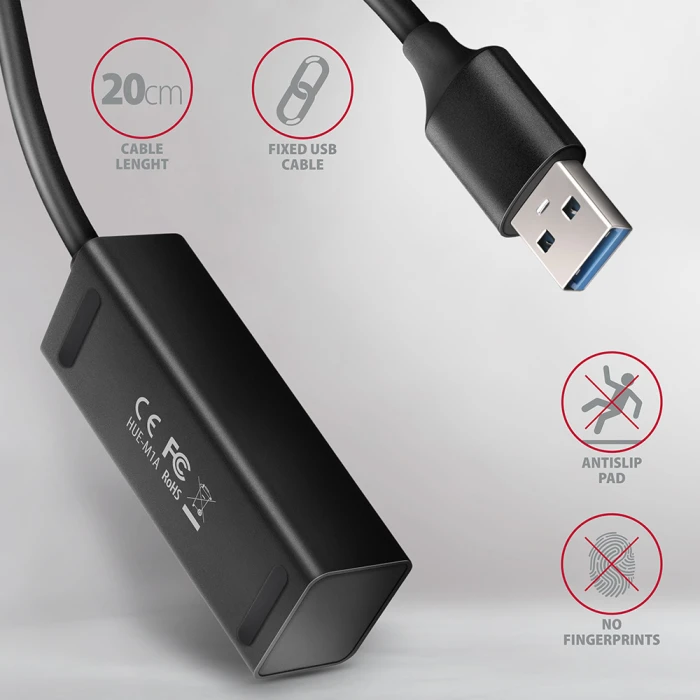 AXAGON HUE-M1A USB-A MINI hub