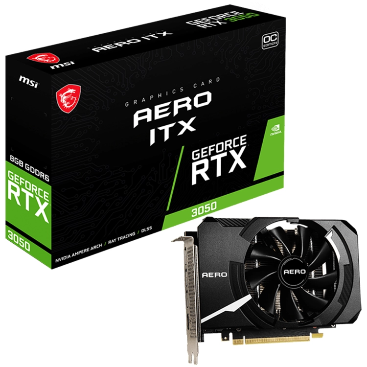 MSI GeForce RTX 3050 AERO ITX 8G OC