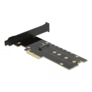 Карта за разширение на слотове Delock 89013, PCI Express x4 към 1 x internal NVMe M.2 Key M, RGB LED, Low Profile