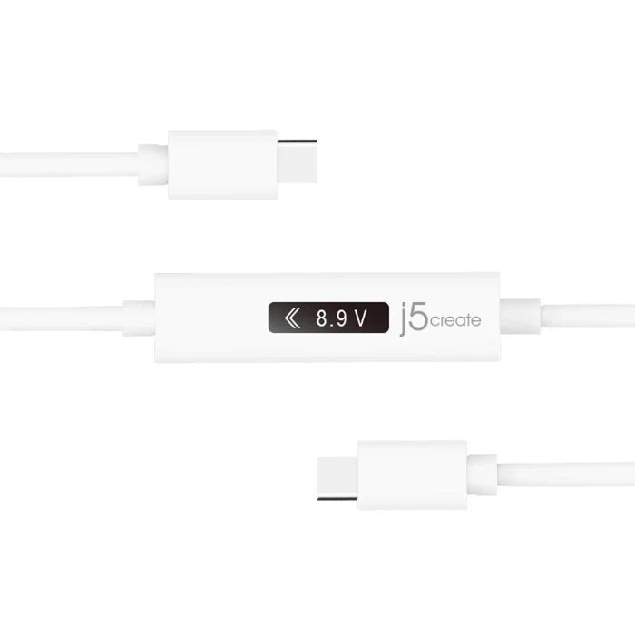 Кабел за зареждане j5create JUCP14 Измервател на мощност USB-C