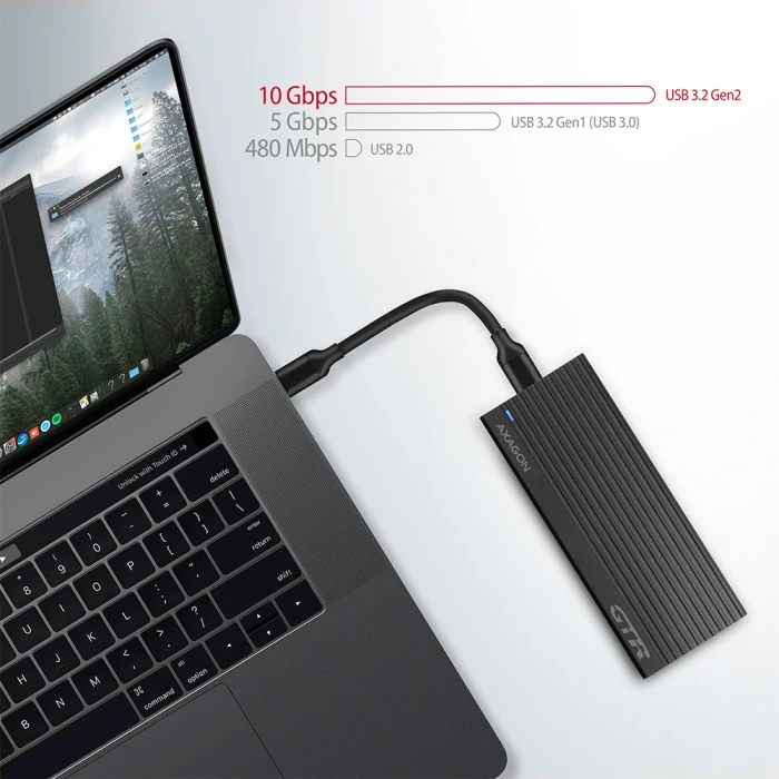 AXAGON EEM2-GTR USB-C - NVMe M.2