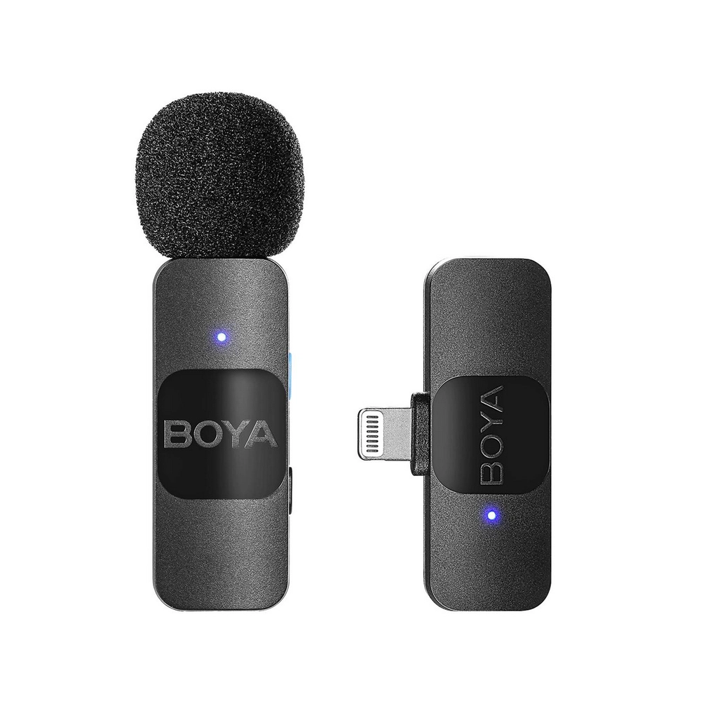 Безжична микрофонна система с ревер за iOS с Lightning, BOYA BY-V1