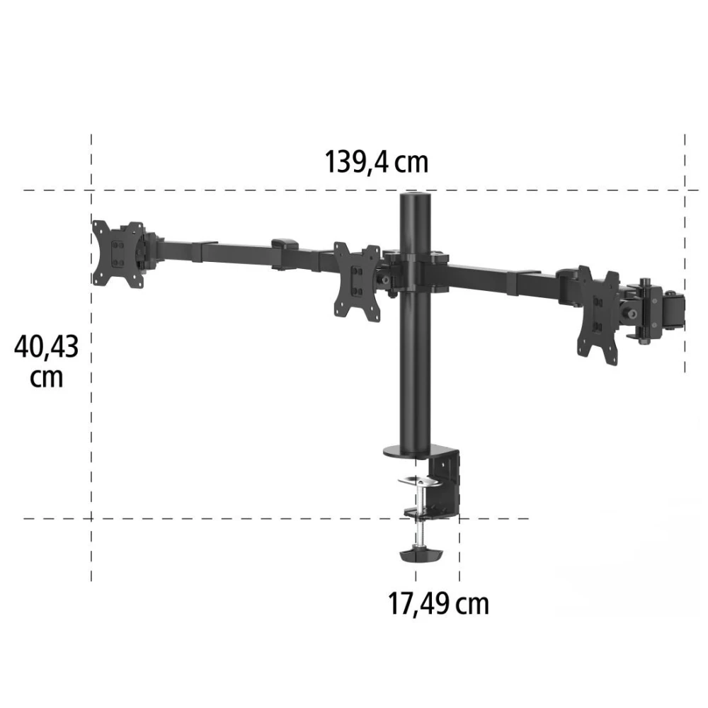 Стойка за три монитора HAMA 13" - 27"