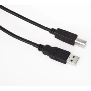 VCom Кабел USB 2.0 AM / BM Black - CU201-B-1.8m