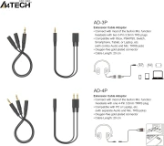 A4Tech 2 х 3.5mm 3-pin > 3.5mm 4-pin