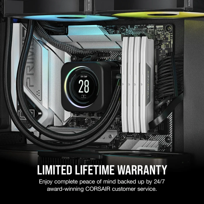 32GB (2x16) DDR5-6400 CL36 CORSAIR VENGEANCE White EXPO & XMP