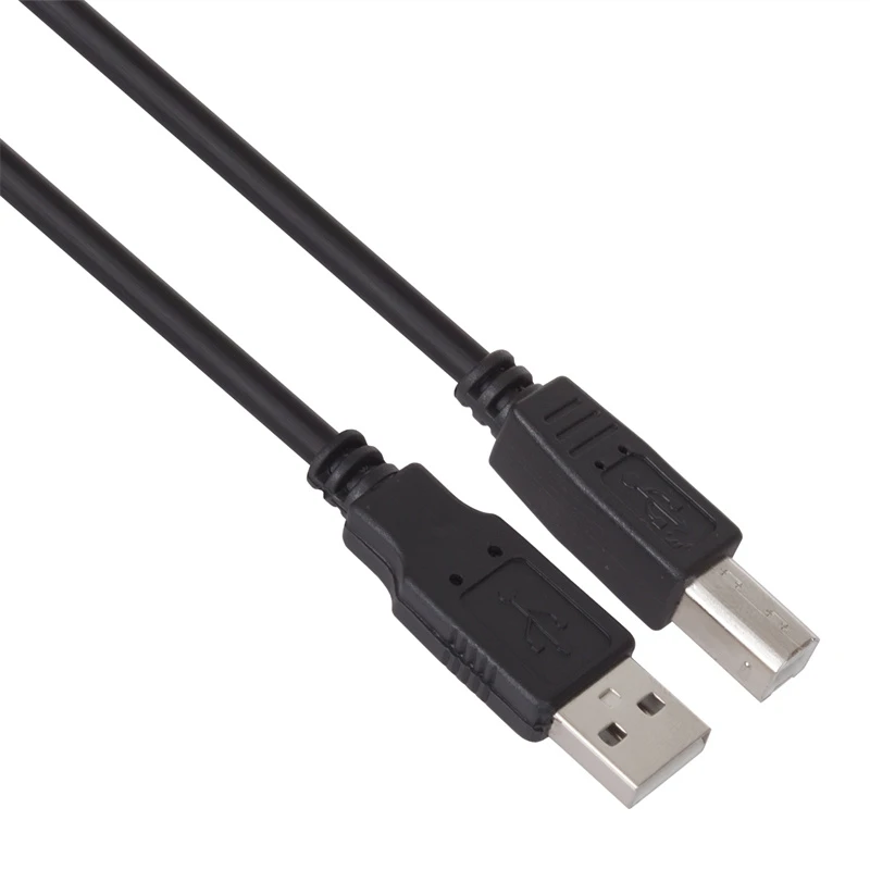 VCom Кабел USB 2.0 AM / BM Black - CU201-B-5m