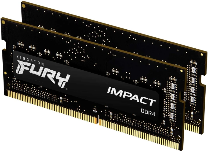16GB (2x8) DDR4-3200 CL20 Kingston FURY Impact Black