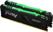 Kingston FURY Beast RGB Black 16GB(2x8GB) DDR4 3600MHz CL17