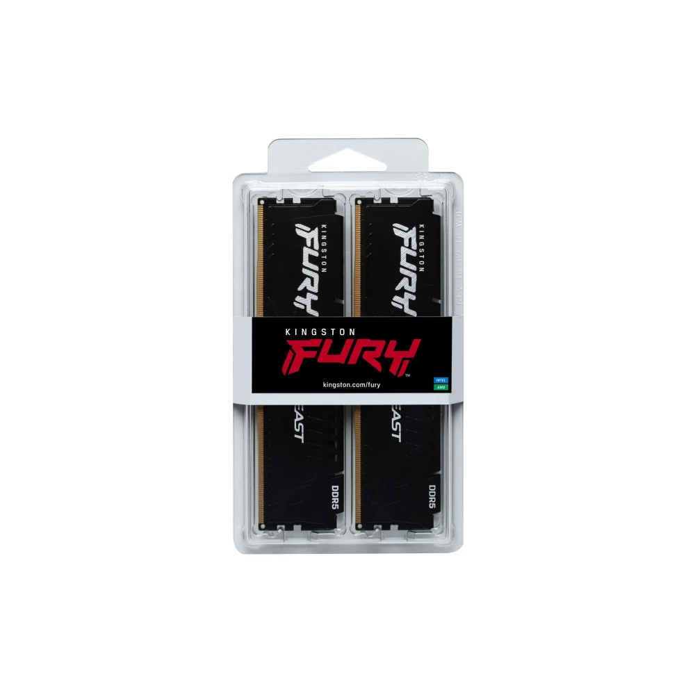 Kingston FURY Beast Black 64GB(2x32GB) DDR5 5200MHz CL36