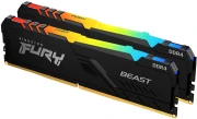 Kingston FURY Beast RGB Black 16GB(2x8GB) DDR4 3600MHz CL17