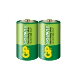 Цинк карбонова батерия GP 14G-S2 Greencell, R14, 2 бр. в опаковка / Shrink, 1.5V