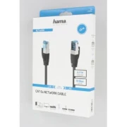 Мрежов пач кабел HAMA S/FTP, CAT 6a, RJ-45 - RJ-45, 10Gbit/s, 1.5 m, Черен