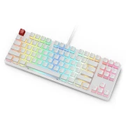 Капачки за механична клавиатура Glorious Aura PBT Doubleshot 105-Keycap White US-Layout