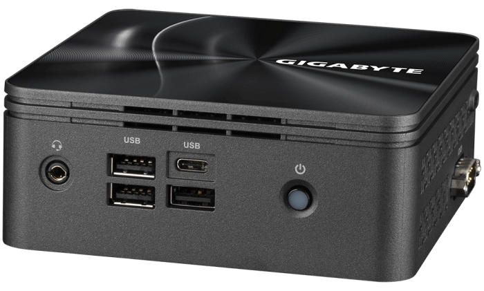 Настолен компютър Gigabyte Brix BRR5H-4500, AMD Ryzen 5 4500U, 2 x SO-DIMM DDR4, M.2 SSD, USB Type-C™, WiFi 6 +BT, black