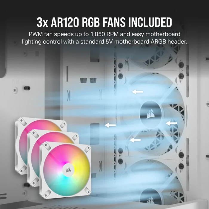 Corsair 3000D RGB AIRFLOW White