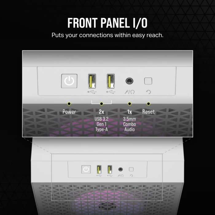 Corsair 3000D RGB AIRFLOW White