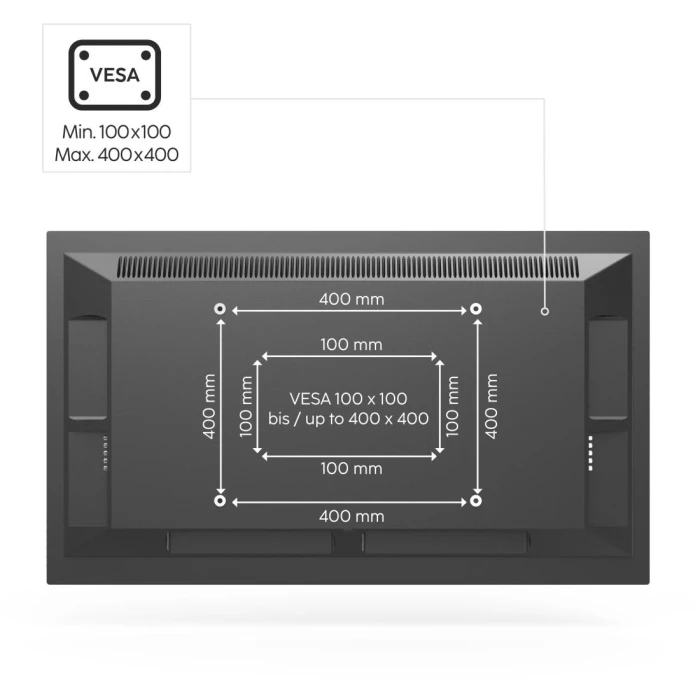 Стойка за TV HAMA, въртяща се, регулируема на височина, 140 см (55") до 30 кг