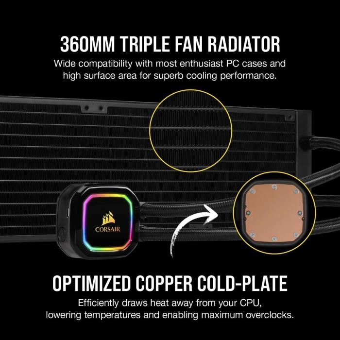 Corsair H150i Pro XT RGB 360mm