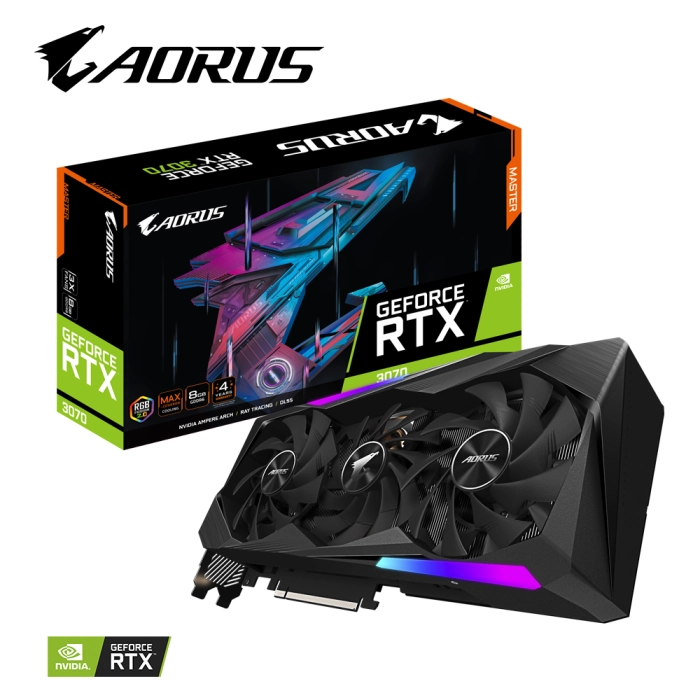 GIGABYTE GeForce RTX 3070 AORUS MASTER 8GB GDDR6