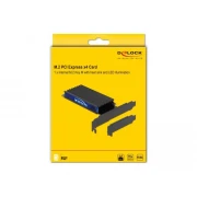 Карта за разширение на слотове Delock 89013, PCI Express x4 към 1 x internal NVMe M.2 Key M, RGB LED, Low Profile