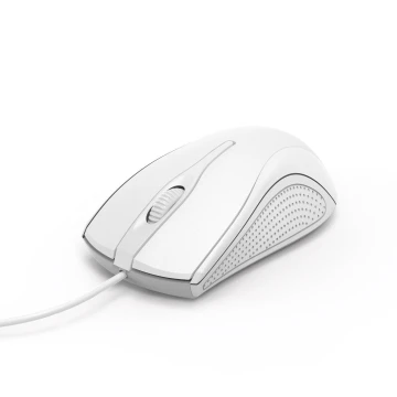 Оптична мишка HAMA MC-200, кабел 1.5 м, USB, 1200 dpi, 3 бутона, Бял