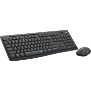 Kомплект безжични клавиатура с мишка Logitech MK295 Silent, Графит