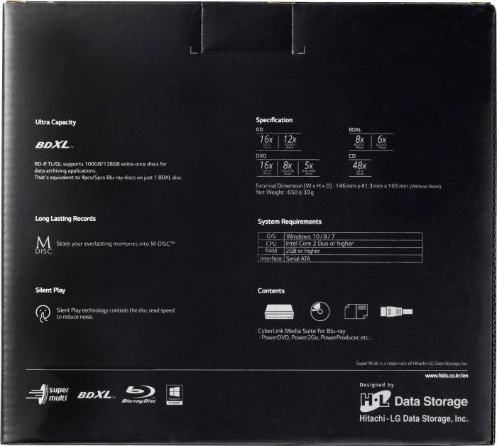 Hitachi-LG BH16NS55 Internal Super Multi Blu-Ray Rewriter