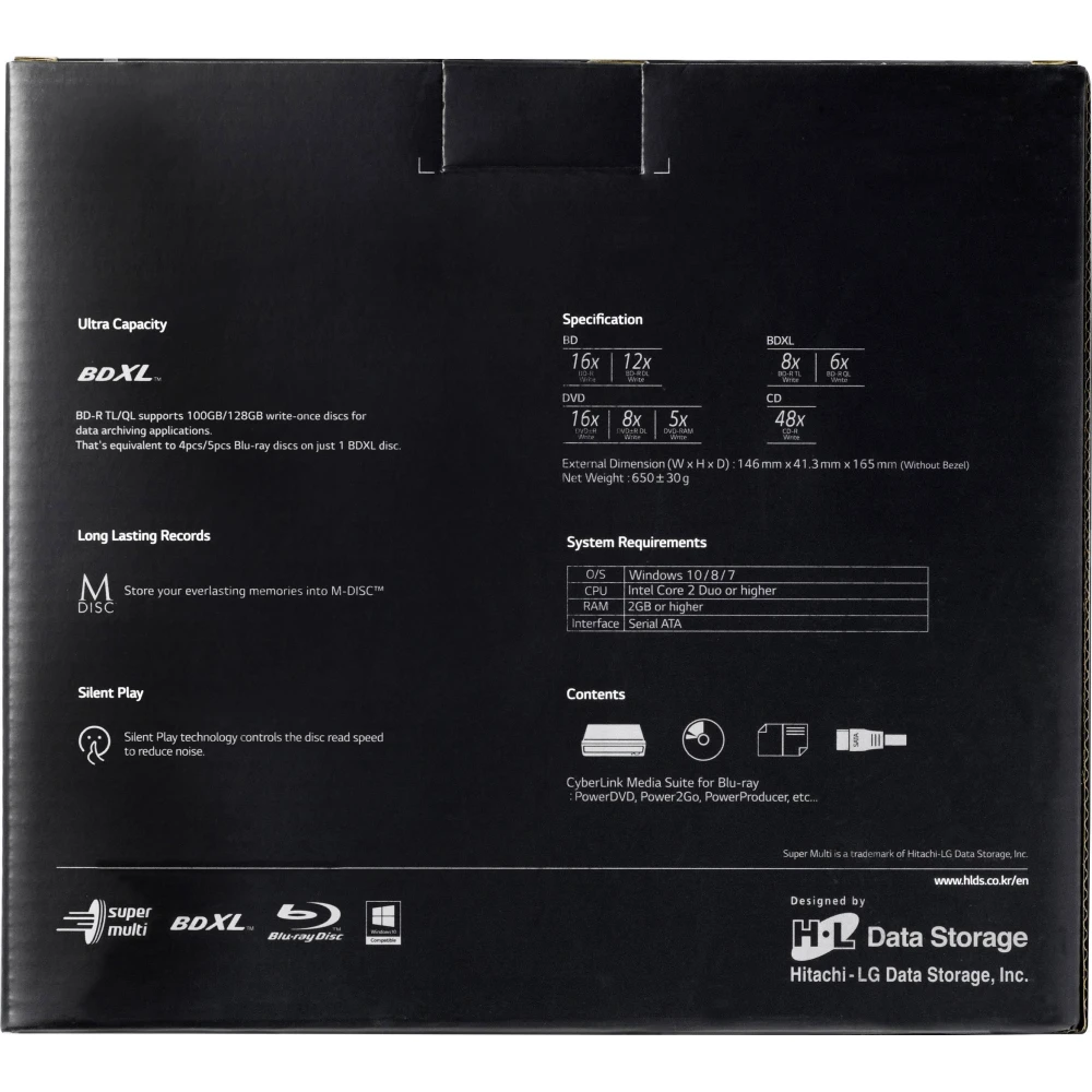 Hitachi-LG BH16NS55 Internal Super Multi Blu-Ray Rewriter