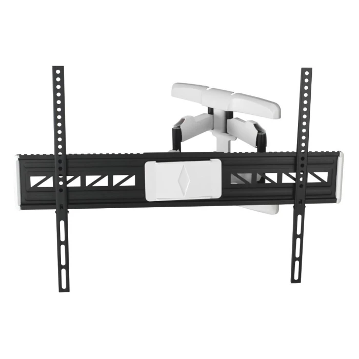 Стенна стойка за TV HAMA, Регулируема, 46"-90", до 75 кг, Черен/Бял