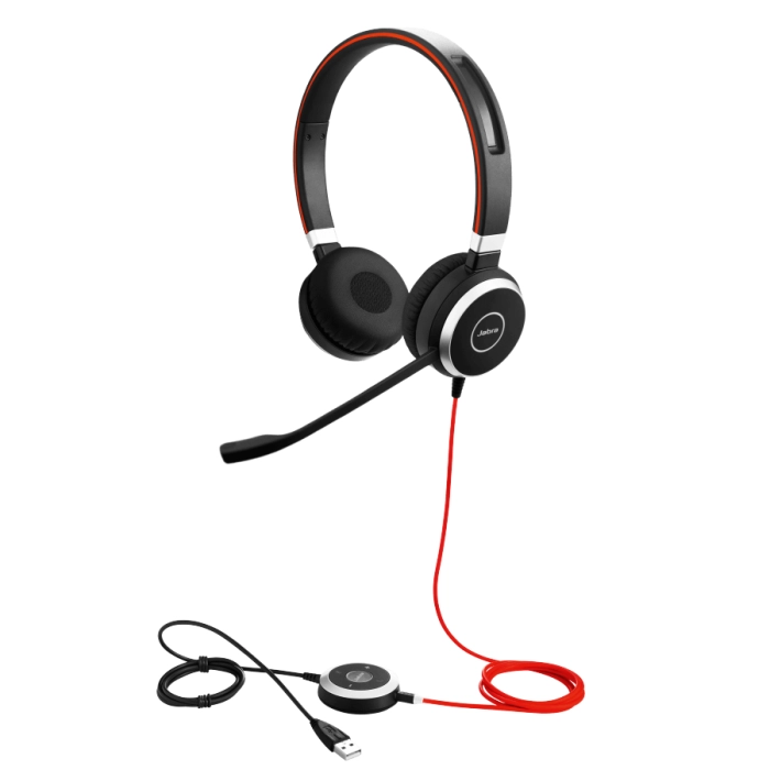 Слушалки Jabra Evolve 40 Stereo Microsoft Teams Optimized, Микрофон, Черни 