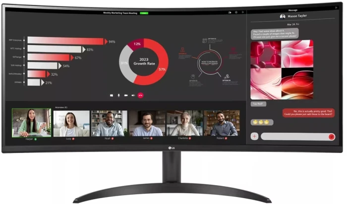 LG 34WR50QC-B 34" VA 100Hz