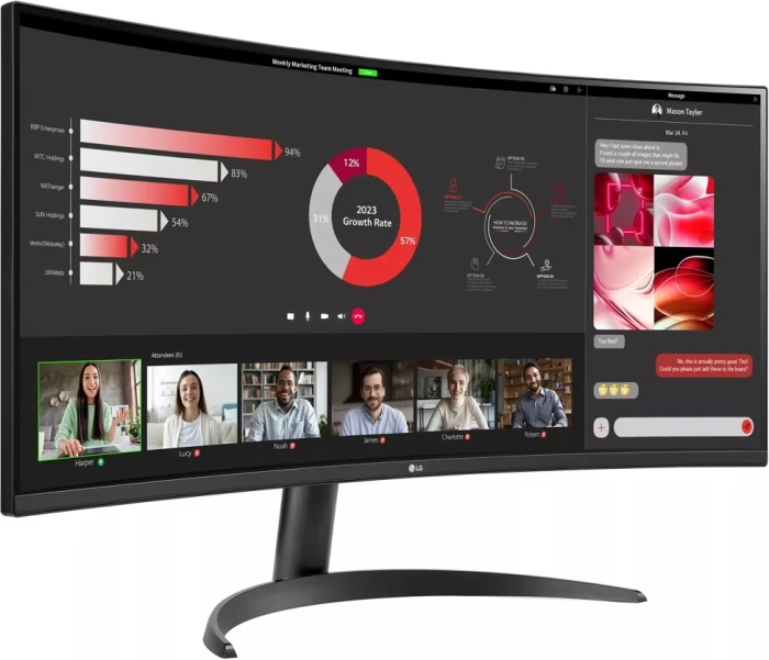 LG 34WR50QC-B 34" VA 100Hz