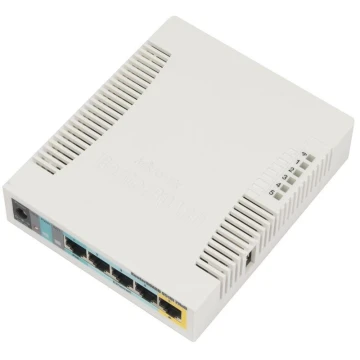 Безжичен Access Point MikroTik RB951Ui-2HnD, 2.4Ghz AP, 5xGigabit Ethernet, USB, 600MHz CPU, 128MB RAM