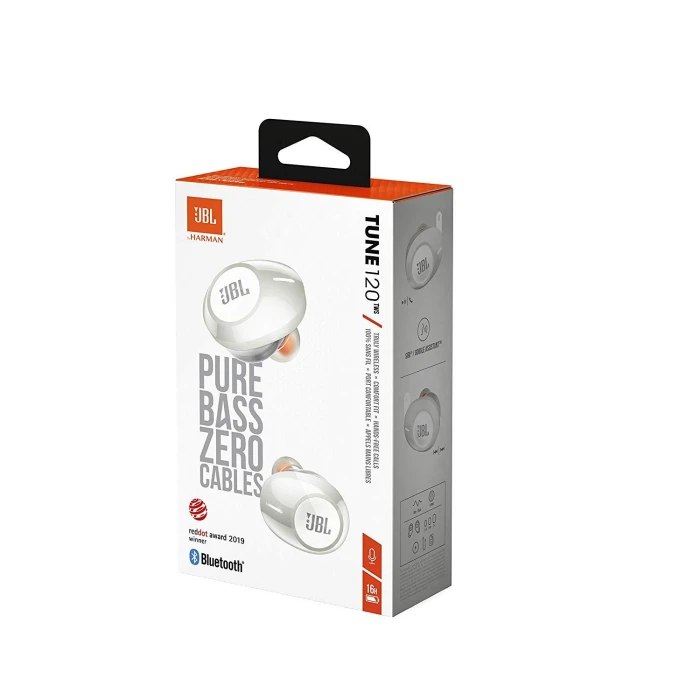 Блутут слушалки JBL Tune 120 TWS Бял