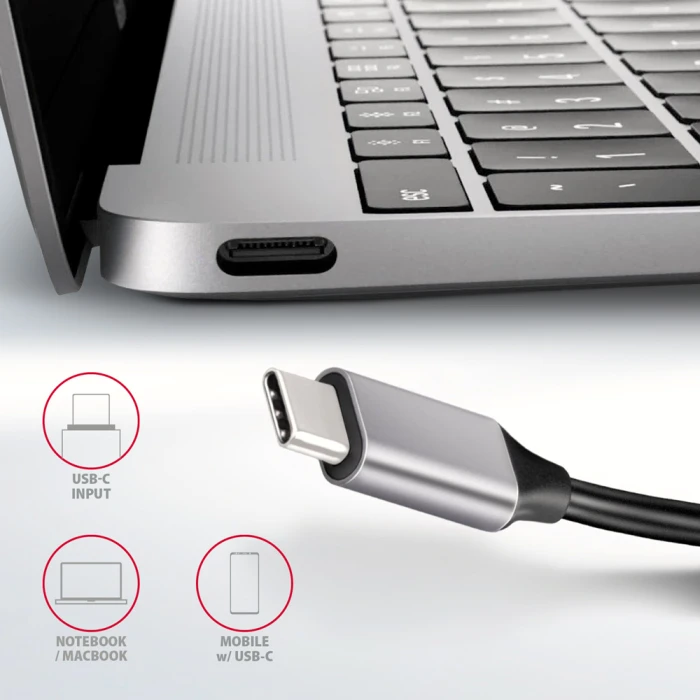 AXAGON HMC-HCR3A SuperSpeed USB-C COMBO 5in1 hub