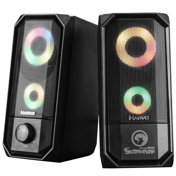 Marvo тонколони Gaming Speakers 2.0 6W RGB - MARVO-SG-265